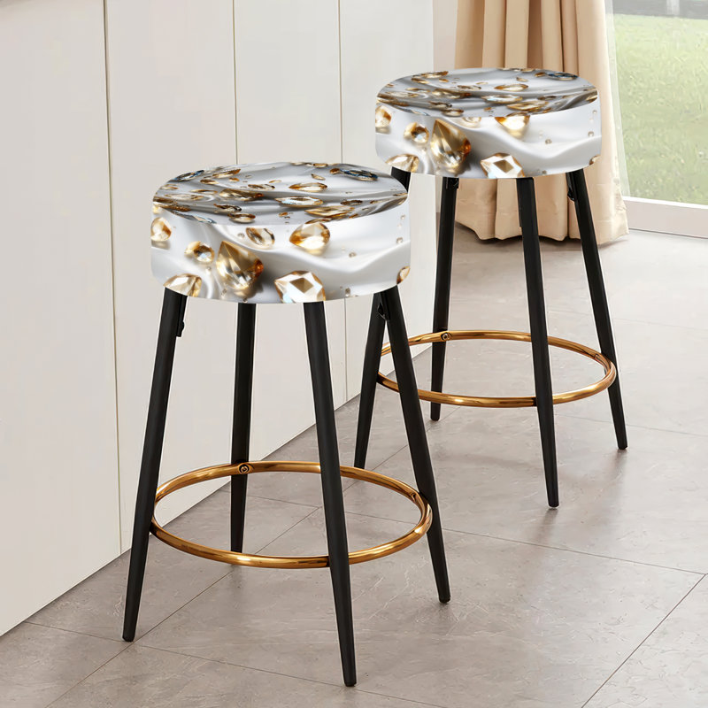 Grey and gold bar stools discount